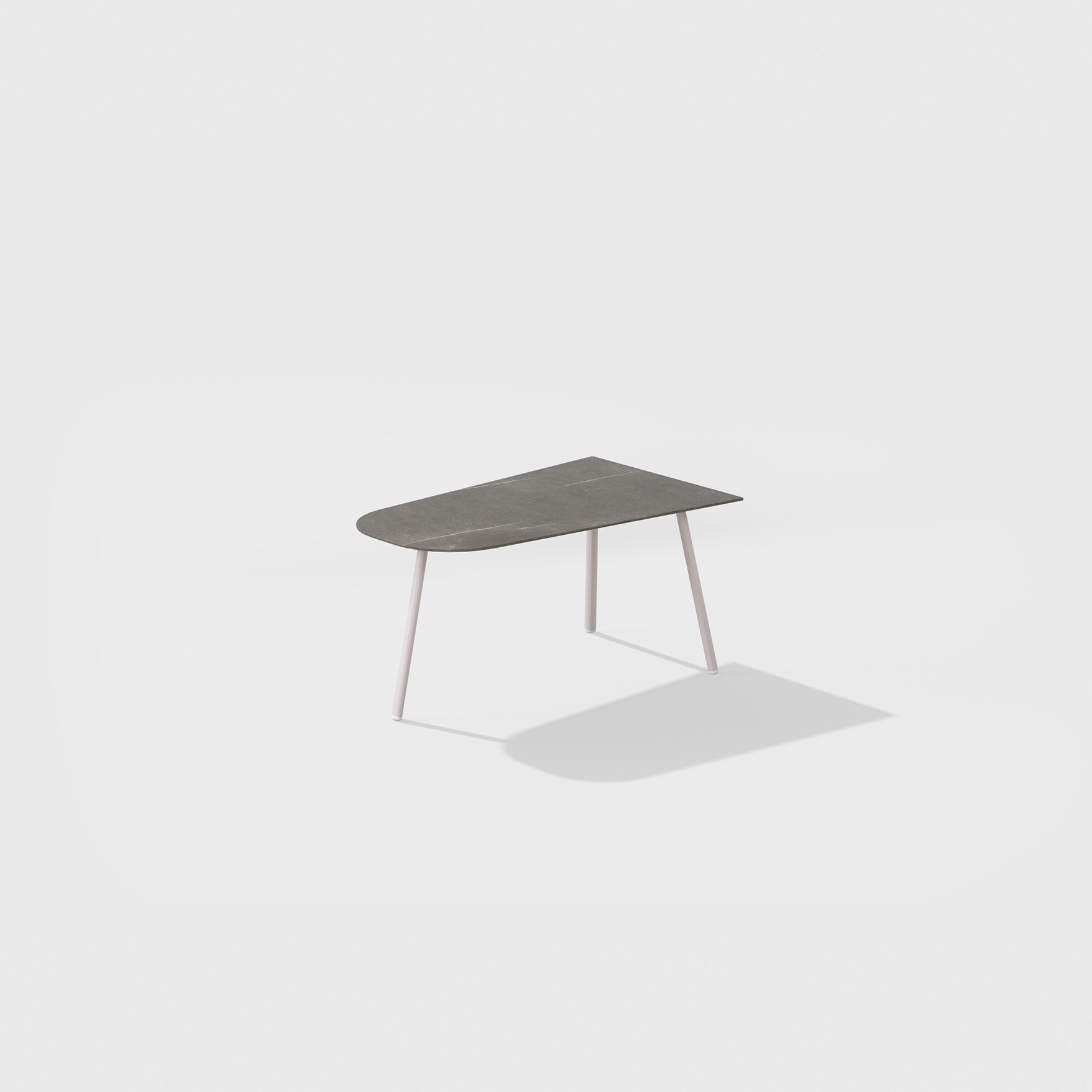 Mosaiko | Low table with top in porcelain stoneware 90 x 56 x h 38/45 cm