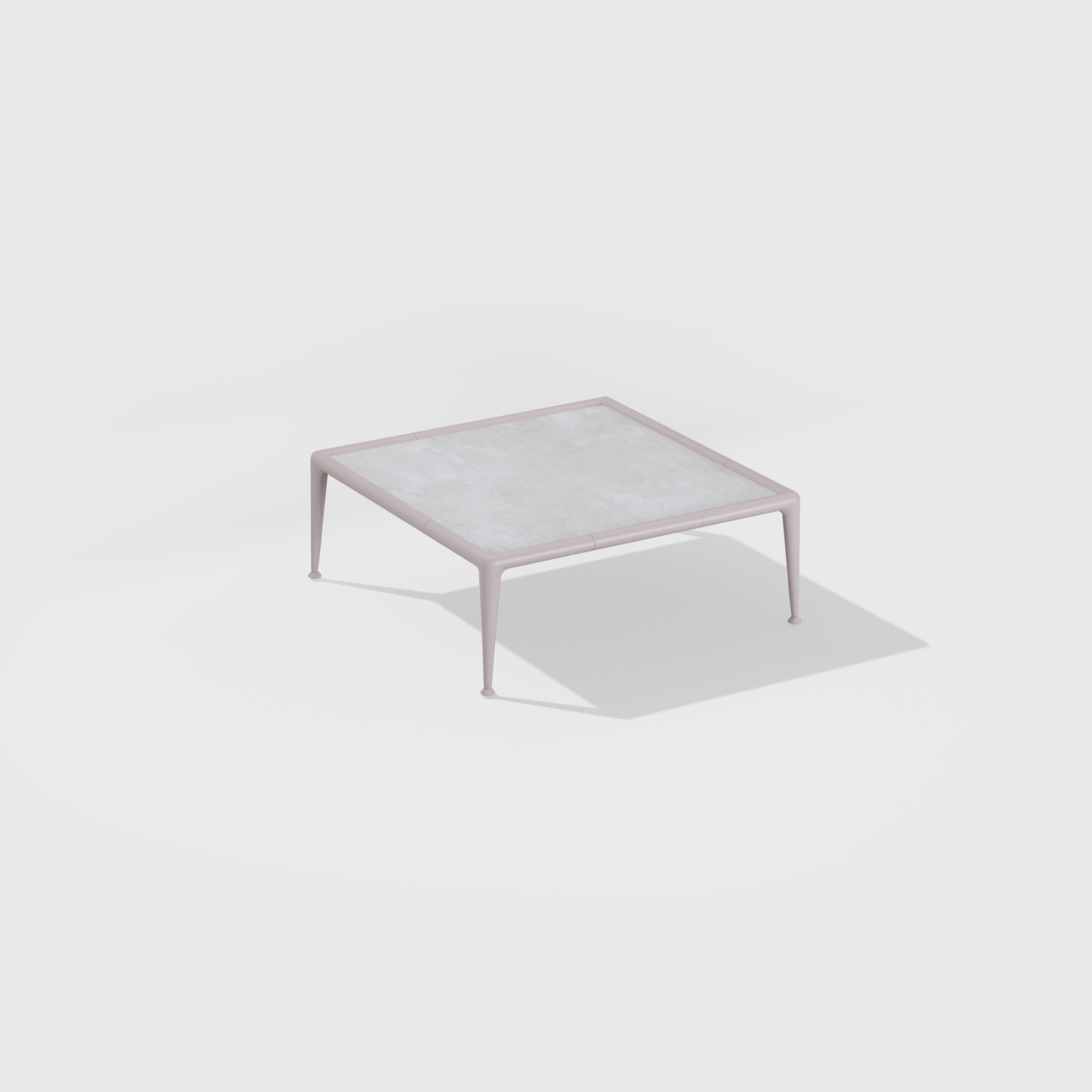 New Joint | Low square table with top in porcelain stoneware