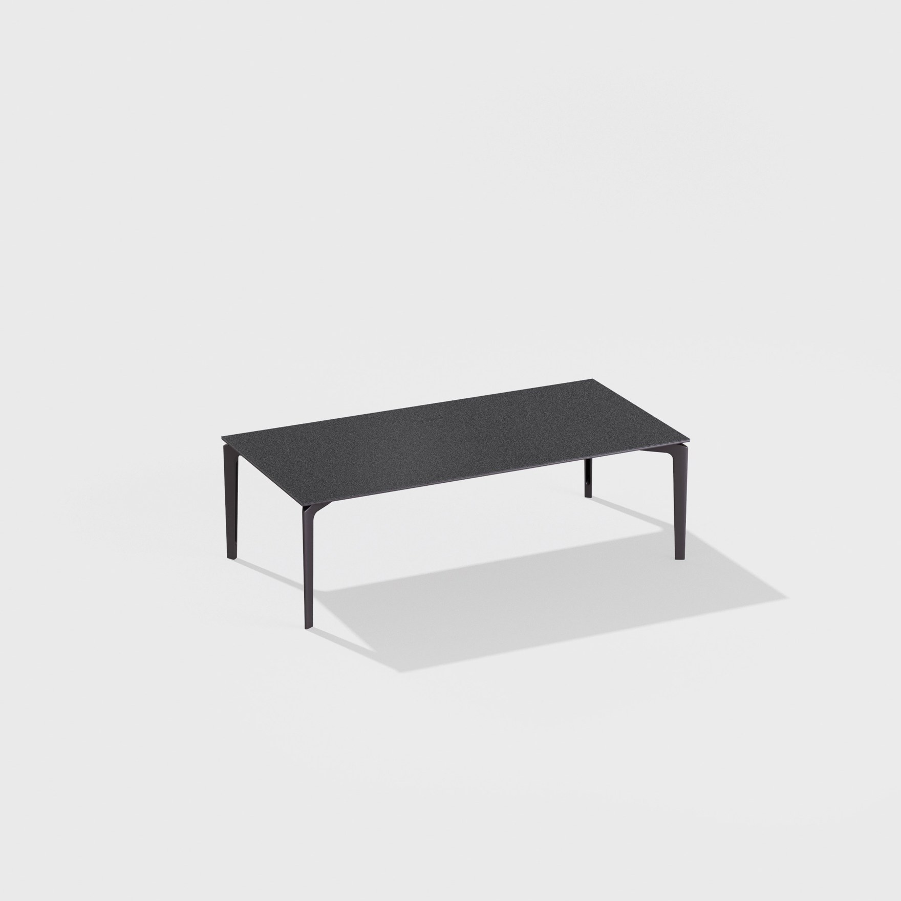 AllSize | Low rectangular table with top in speckled aluminium 120 x 60 x h 38 cm AllSize | Low rectangular table with top in speckled aluminium 120 x 60 x h 38 cm