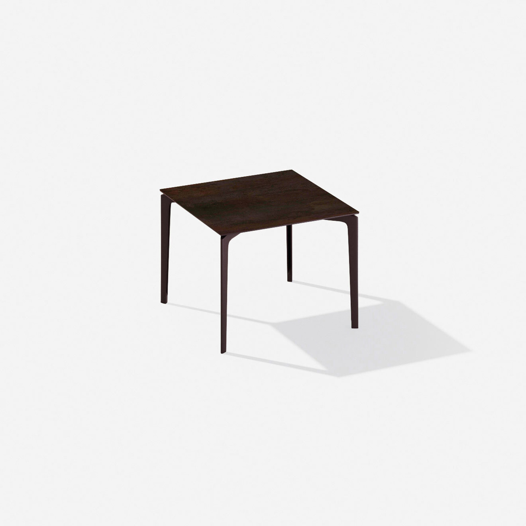 AllSize | Square table with porcelain stoneware table top 90 x h 74 cm