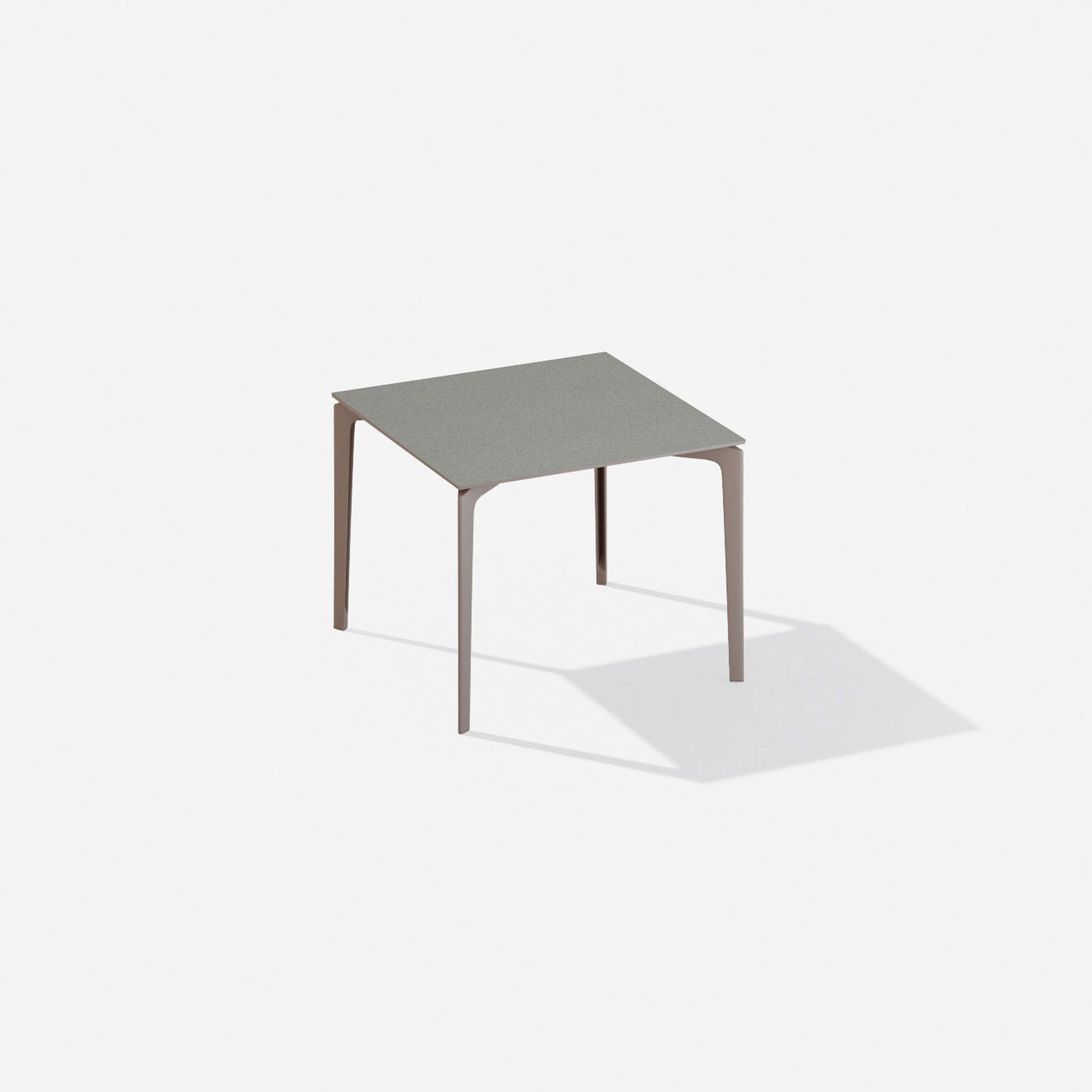 AllSize | Square table with top in speckled aluminium 90/140 x h 74 cm AllSize | Square table with top in speckled aluminium 90/140 x h 74 cm