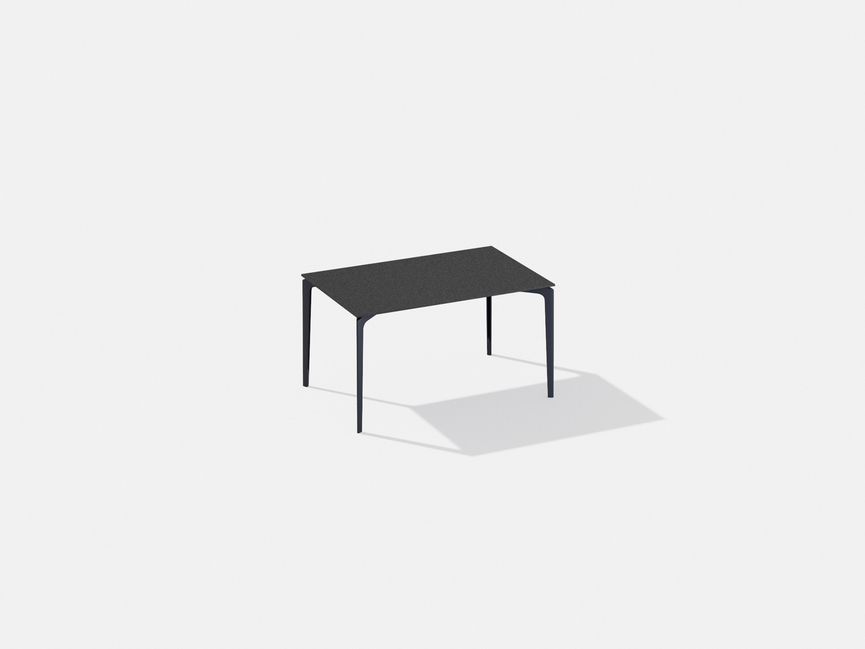 AllSize | Rectangular table with top in speckled aluminium 130 x 80 x h 74 AllSize | Rectangular table with top in speckled aluminium 130 x 80 x h 74