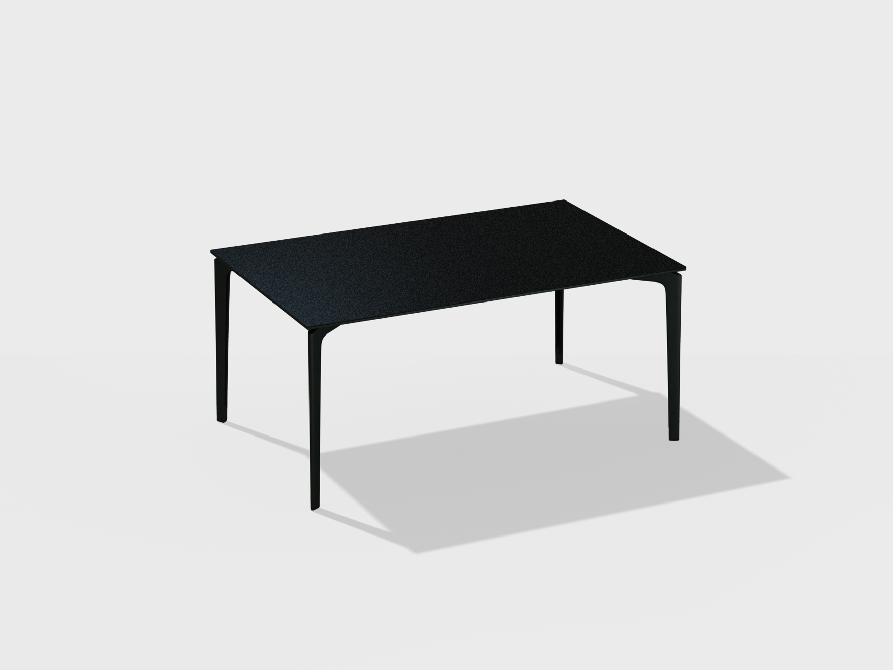 AllSize | Rectangular table with top in speckled aluminium 160 x 90 x h 74 AllSize | Rectangular table with top in speckled aluminium 160 x 90 x h 74