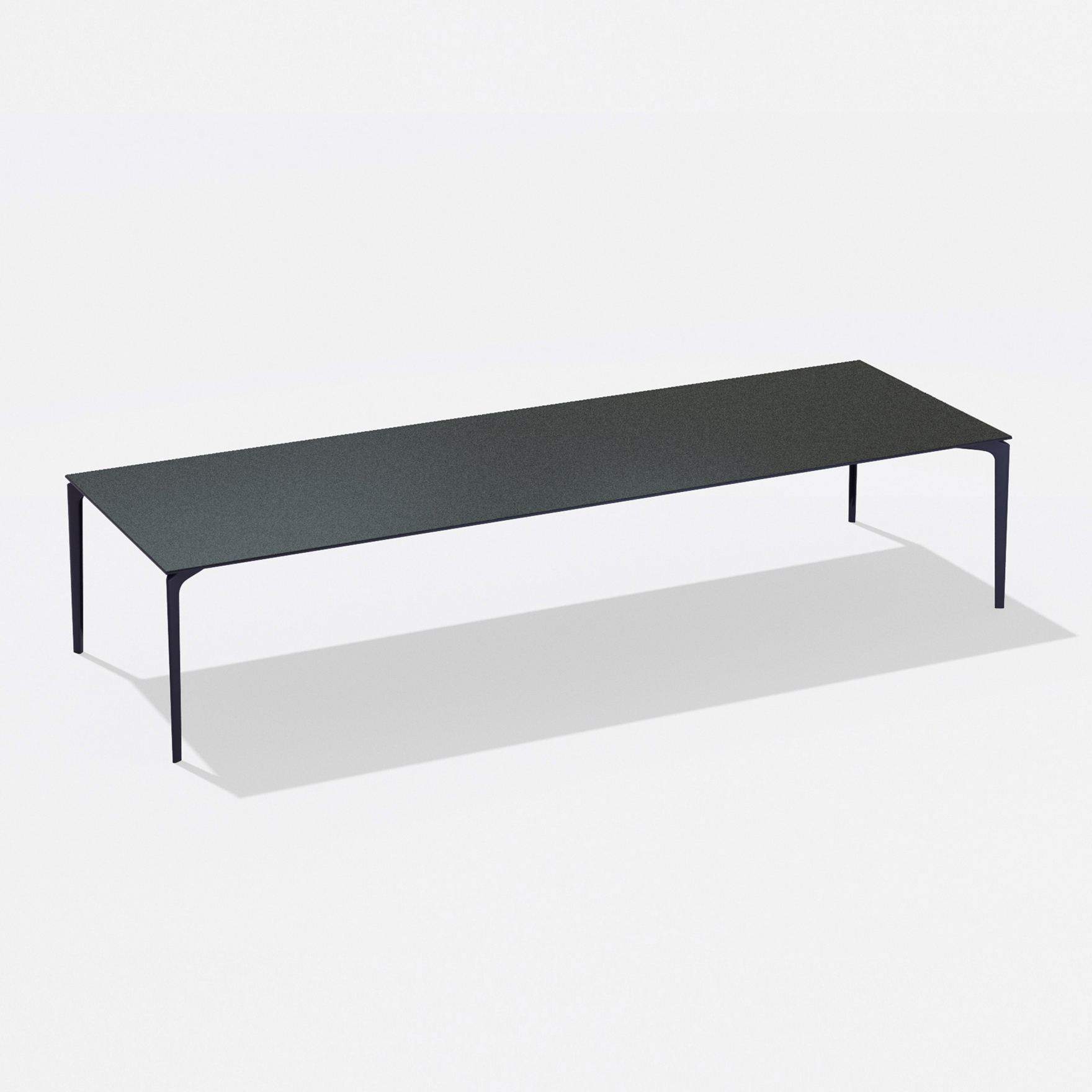 AllSize | Rectangular table with top in speckled aluminium 350 x 115 x h 74 cm AllSize | Rectangular table with top in speckled aluminium 350 x 115 x h 74 cm
