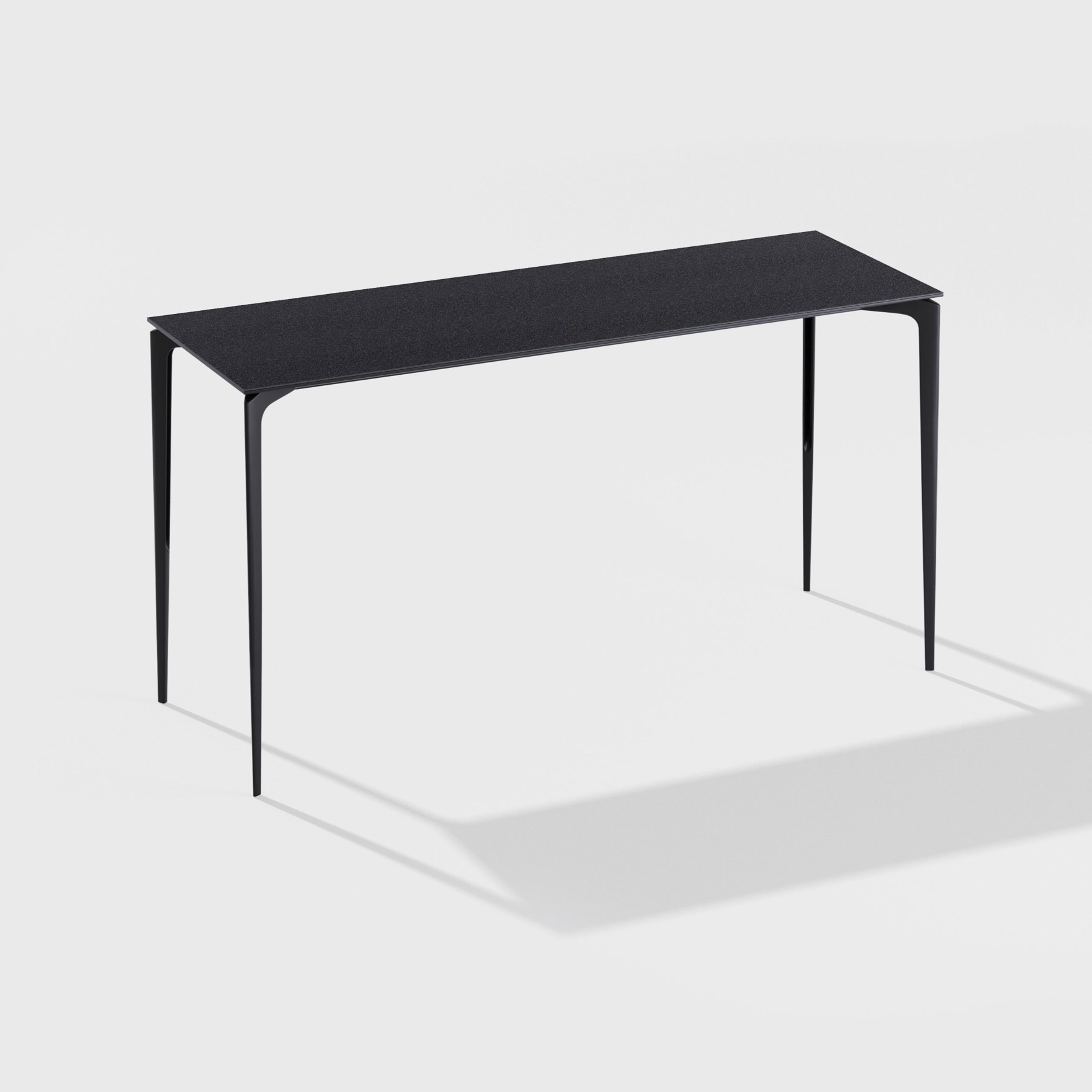 AllSize | Rectangular bar table with top in speckled aluminium 200 x 70 x h 110 cm AllSize | Rectangular bar table with top in speckled aluminium 200 x 70 x h 110 cm