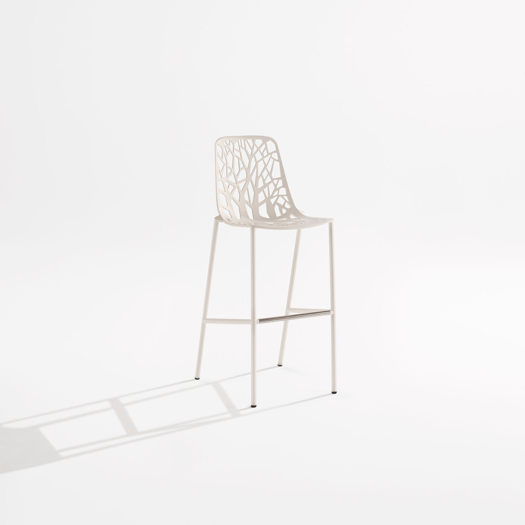 Forest | Sgabello schienale alto 48 x 56 x h 78/117 cm