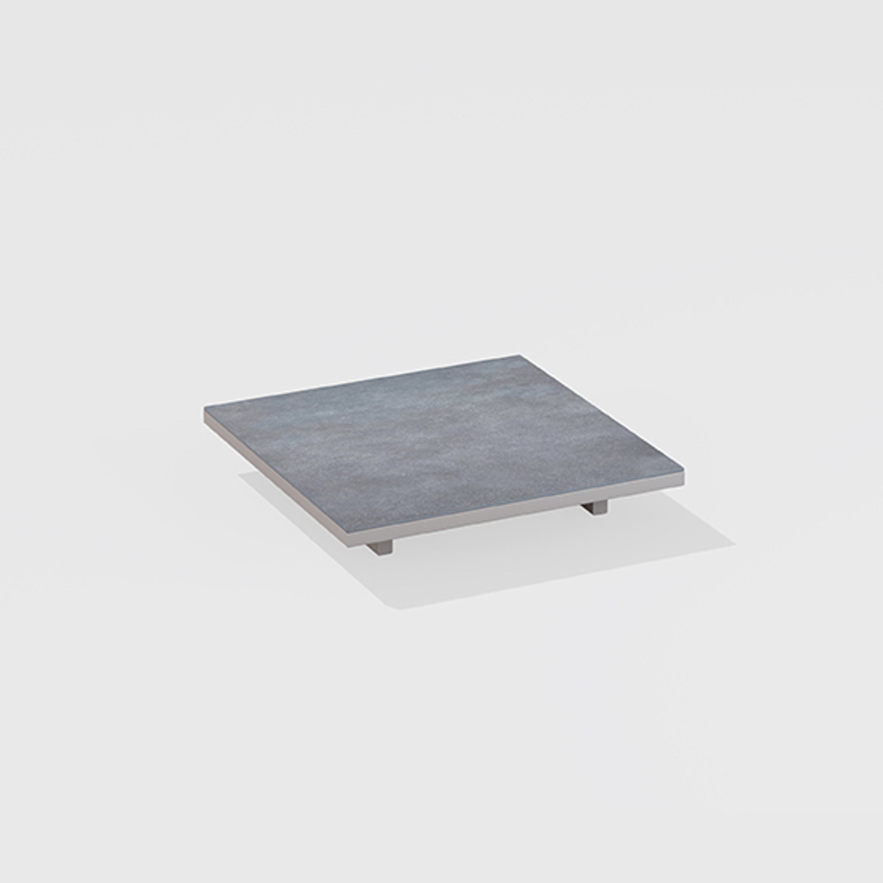 Solaris | Tavolo basso quadrato con piano in gres porcellanato 90 x 90 x h 15 cm