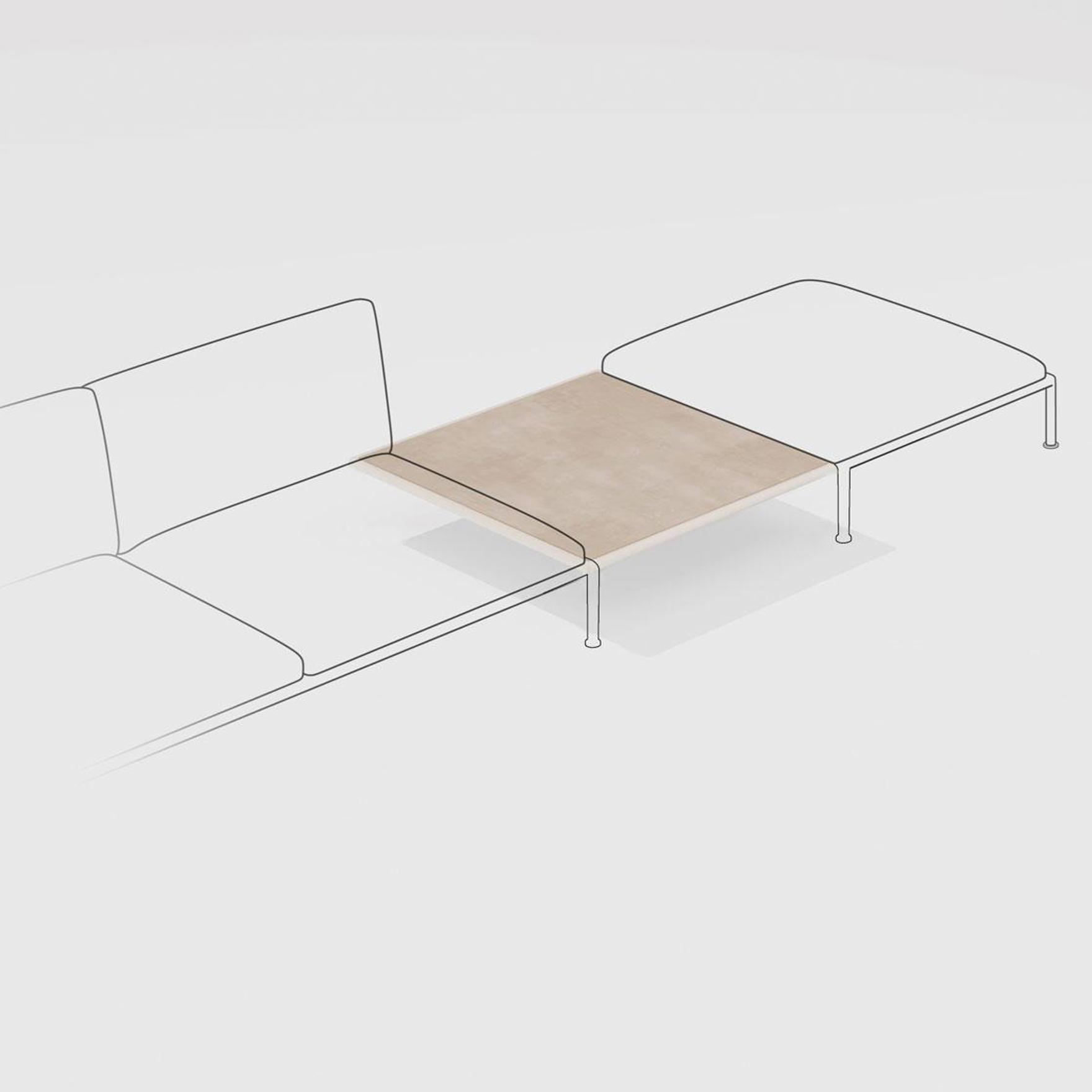 Roè | Low square central table with top in porcelain stoneware and without legs Roè | Low square central table with top in porcelain stoneware and without legs
