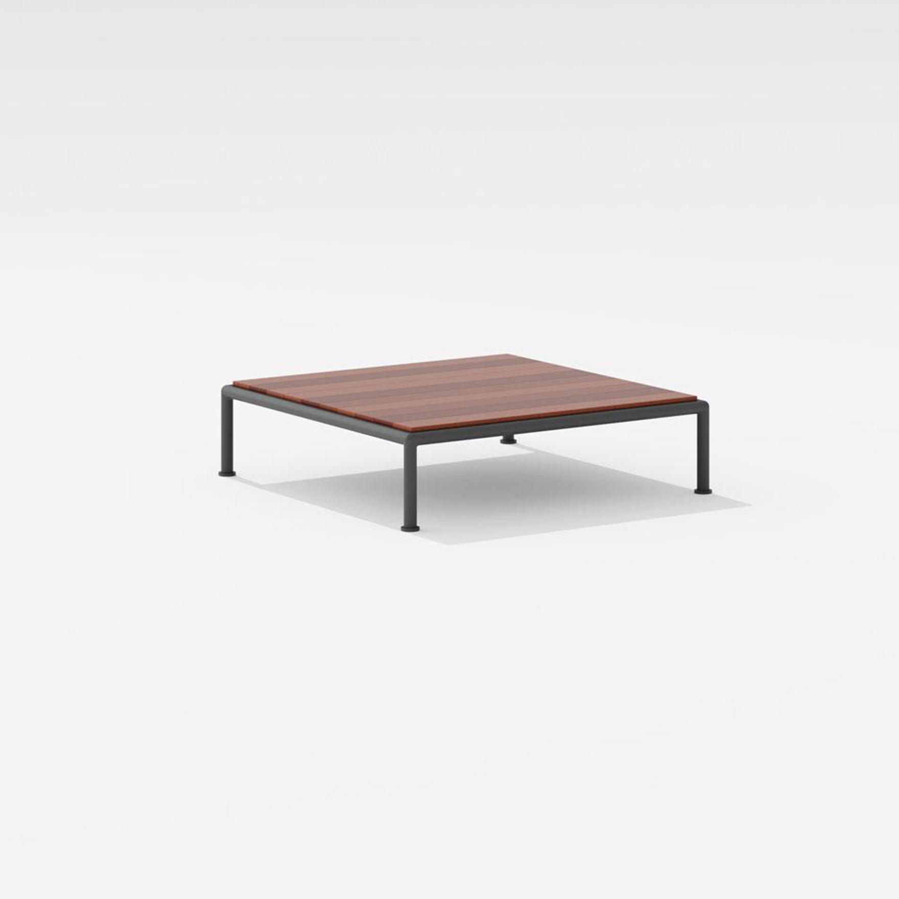Roè | Low square table with top in lava stone 79 x 79 x h 21/31 cm Roè | Low square table with top in lava stone 79 x 79 x h 21/31 cm