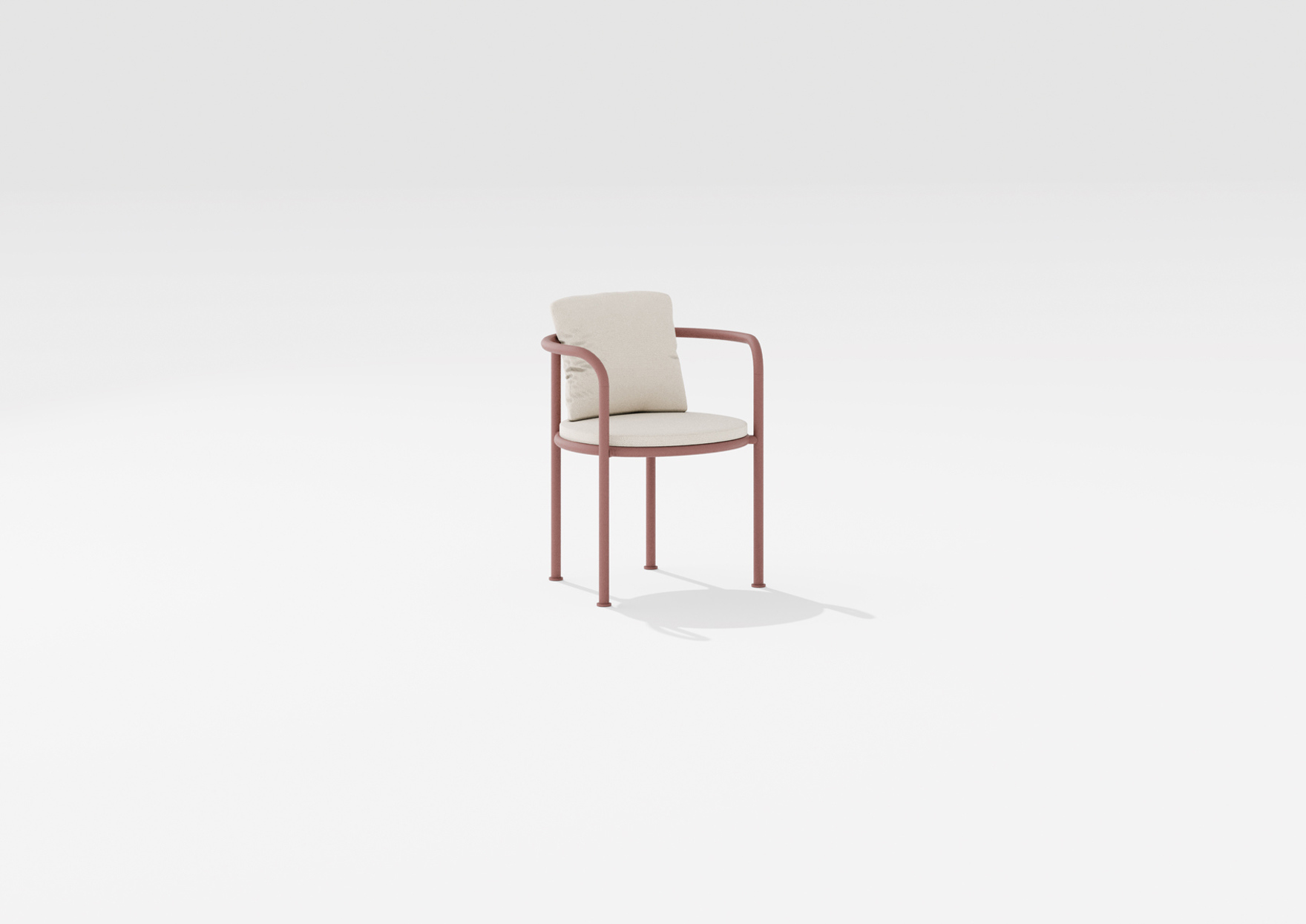 Roè | Dining armchair with seat and backrest cushions Roè | Dining armchair with seat and backrest cushions