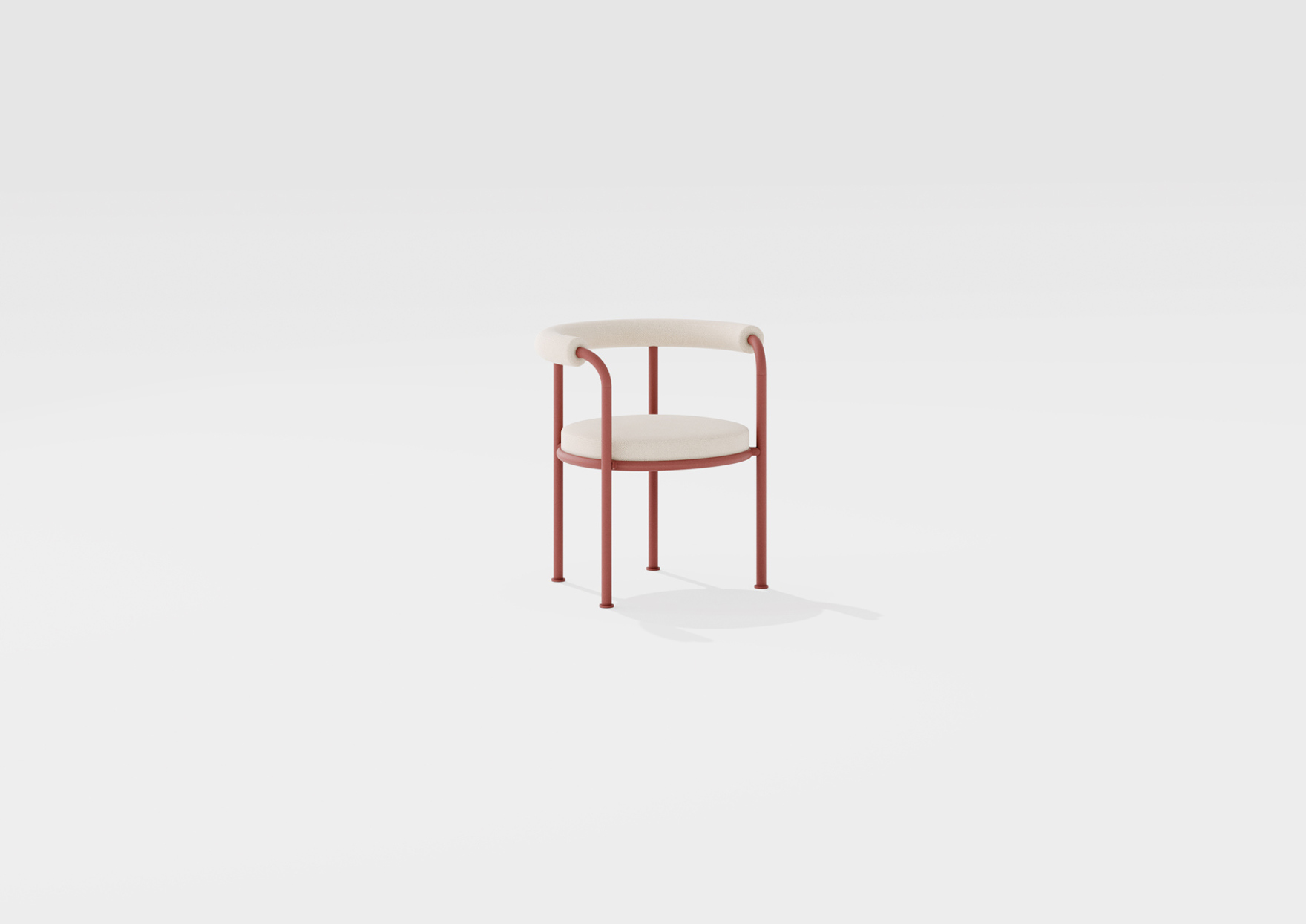 Roè | Dining armchair with removable seat and cylindrical cushions and covers Roè | Dining armchair with removable seat and cylindrical cushions and covers