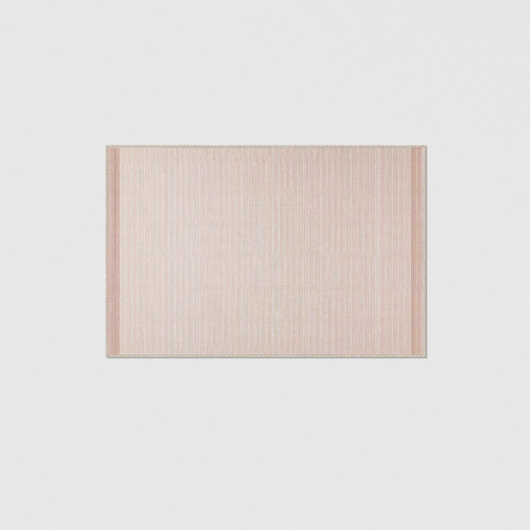 Oceano | Rectangular outdoor rug in melange stripes