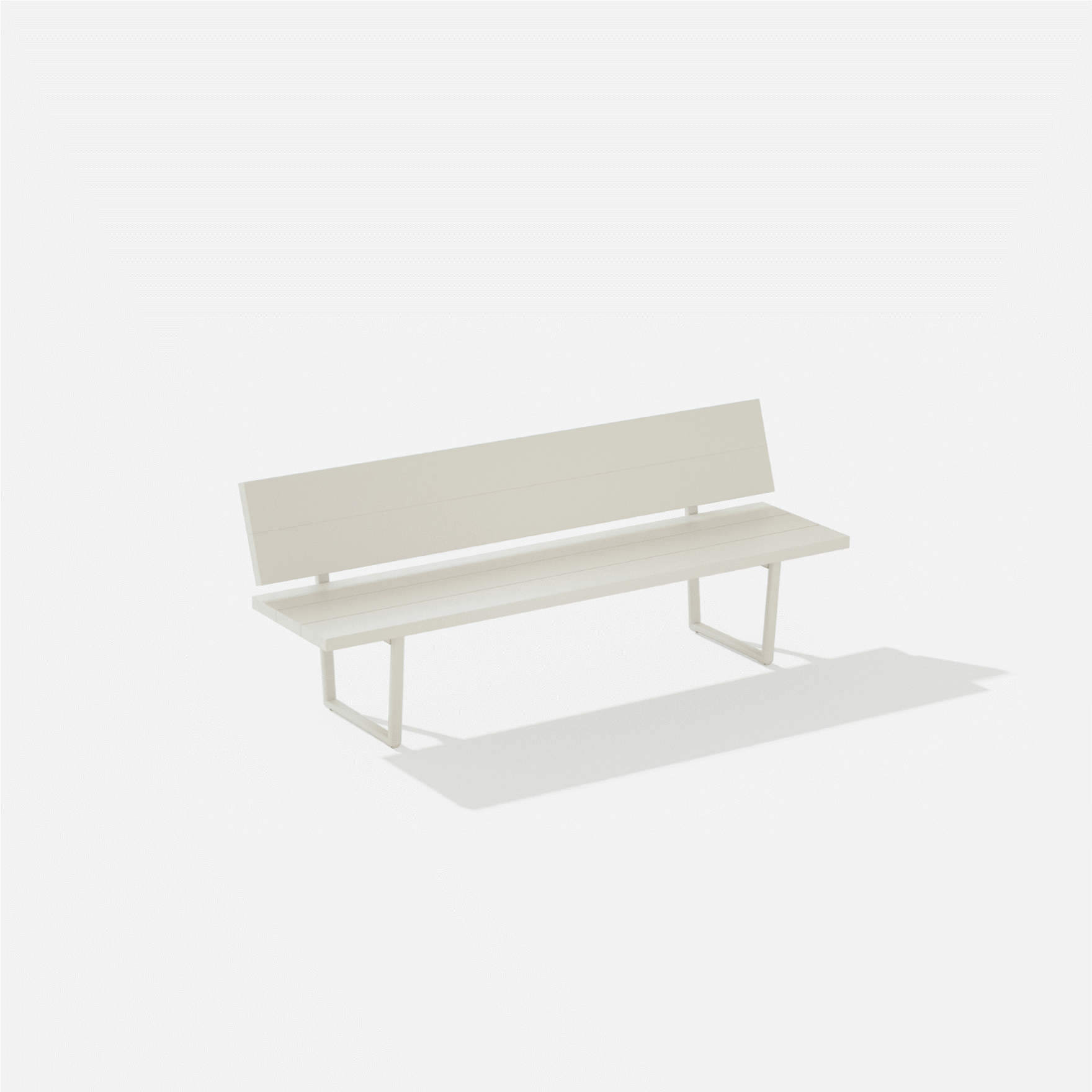 Orizon | Panca con schienale 195 x 54 x 42/78 cm