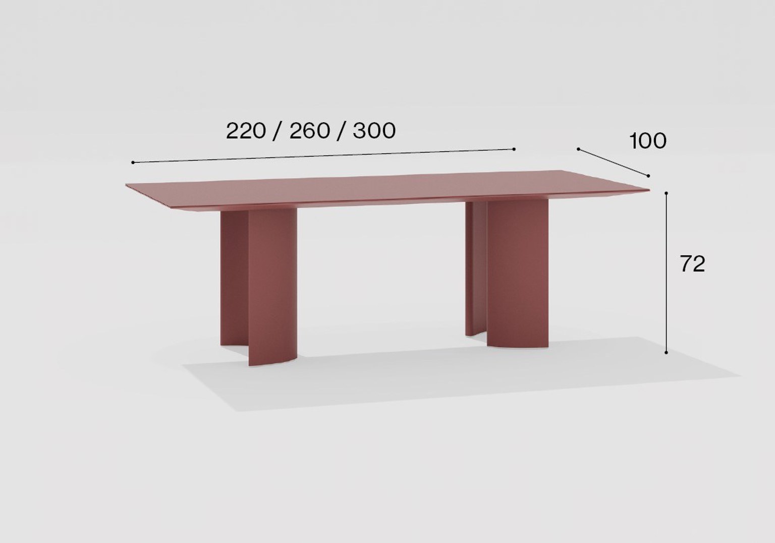 Rectangular table