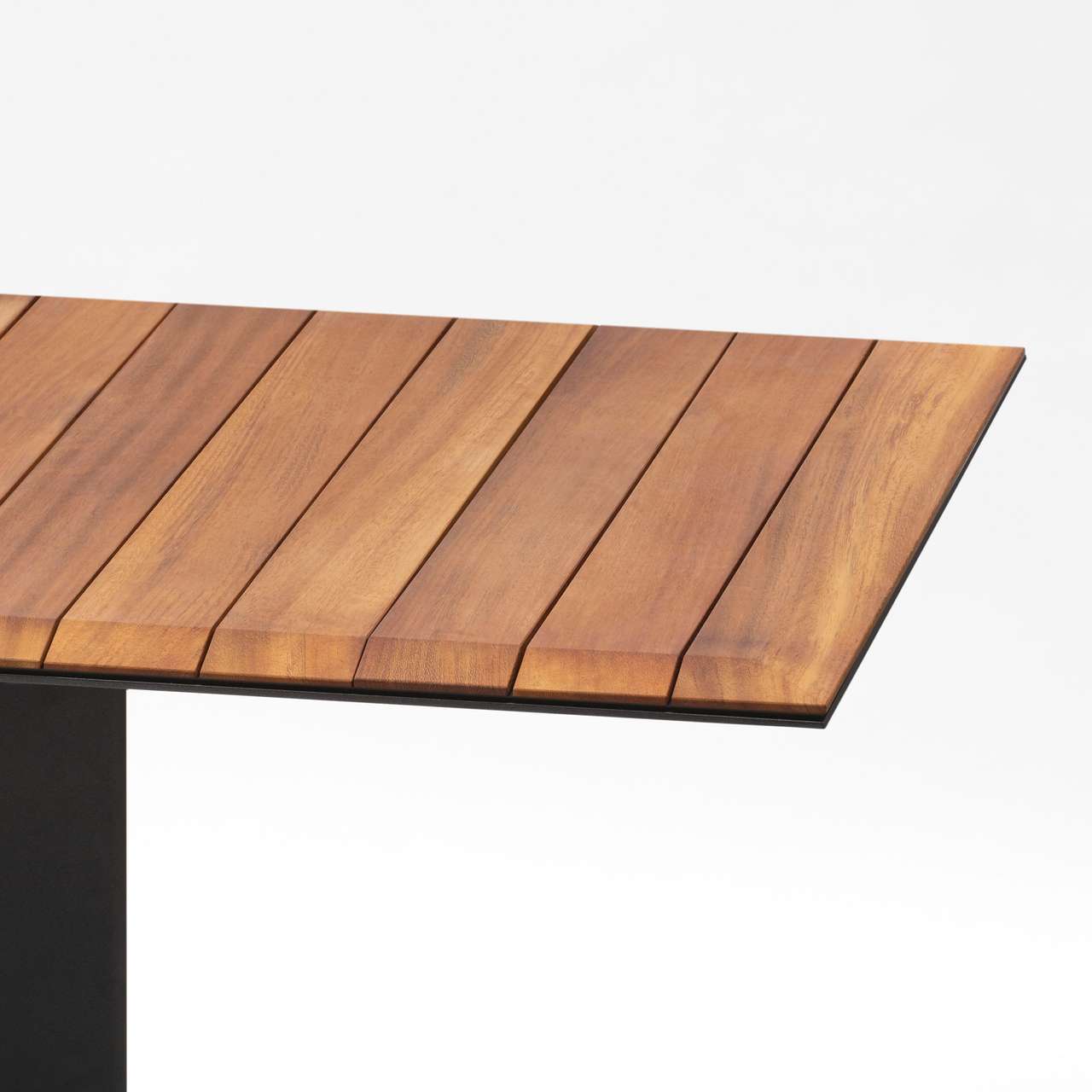 Naca rectangular table with top in teak