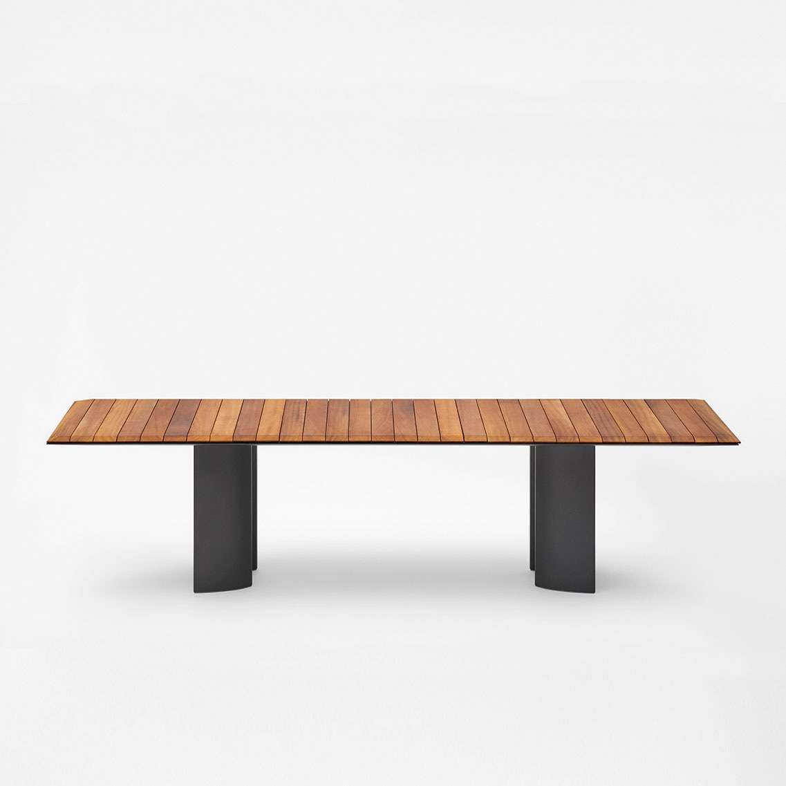 Naca rectangular table with top in teak