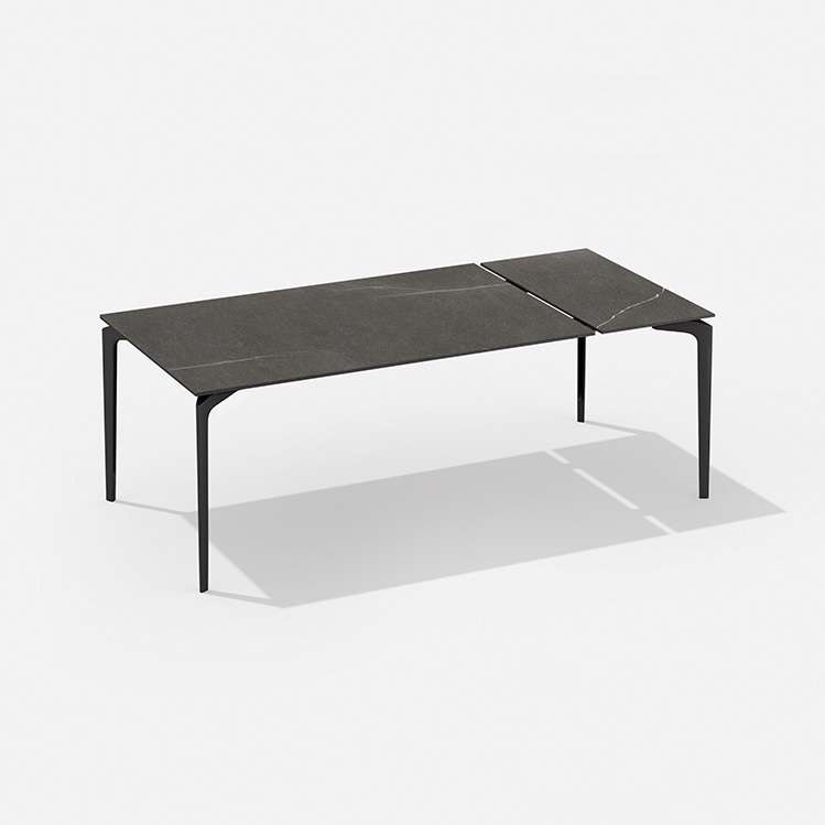 AllSize | Tavolo rettangolare allungabile  con piano e prolunga in gres porcellanato