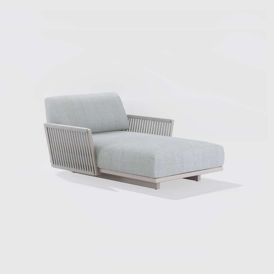 Solaris | Dormeuse with woven pattern